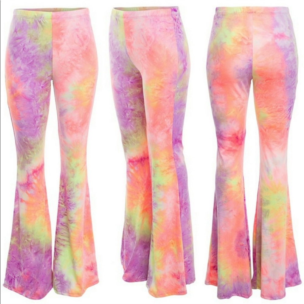 “TRIPPY TIE-DYE” Bell Bottom Flares